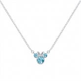 Thumbnail 6 - Sterling Silver Disney Minnie Mouse Birthstone Month Necklaces