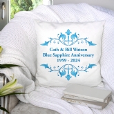 Thumbnail 1 - Personalised Blue Sapphire Anniversary Cushion
