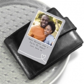 Thumbnail 1 - Personalised Romantic Metal Wallet Photo Card