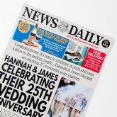 Thumbnail 2 - Personalised "Anniversary" Newspaper Front Page