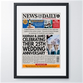 Thumbnail 1 - Personalised "Anniversary" Newspaper Front Page