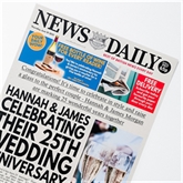 Thumbnail 2 - Personalised "Anniversary" Newspaper Front Page