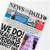 Thumbnail 3 - Personalised "Wedding" Newspaper Front Page