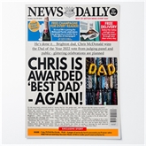 Thumbnail 4 - Personalised "Father's Day" Newspaper Front Page