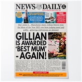 Thumbnail 4 - Personalised "Mother's Day" Newspaper Front Page