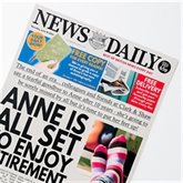 Thumbnail 2 - Personalised "Retirement" Newspaper Front Page