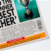 Thumbnail 3 - Personalised "Best Teacher" Newspaper Front Page