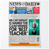 Thumbnail 4 - Personalised "Best Teacher" Newspaper Front Page