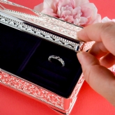 Thumbnail 2 - Antique Style Personalised Silver Plated Jewellery Box