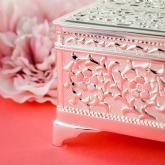 Thumbnail 8 - Antique Style Personalised Silver Plated Jewellery Box
