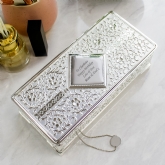 Thumbnail 2 - Antique Style Personalised Silver Plated Jewellery Box