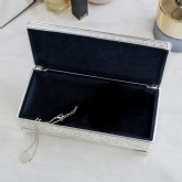 Thumbnail 3 - Antique Style Personalised Silver Plated Jewellery Box