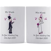 Thumbnail 2 - Personalised Wedding Mug Set