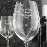 Thumbnail 1 - Personalised Heart Wine Glasses