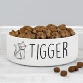 Thumbnail 1 - Personalised Cat Bowls Scribble Design