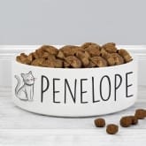 Thumbnail 4 - Personalised Cat Bowls Scribble Design