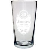 Thumbnail 2 - Birthday Personalised Pint Glass