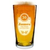 Thumbnail 1 - Birthday Personalised Pint Glass