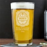 Thumbnail 1 - Sunburst Border Personalised Pint Glass