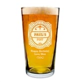 Thumbnail 2 - Sunburst Border Personalised Pint Glass