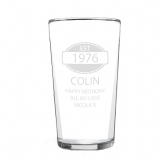 Thumbnail 4 - Personalised 50th Birthday Glass