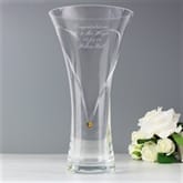 Thumbnail 2 - personalised golden anniversary heart design vase