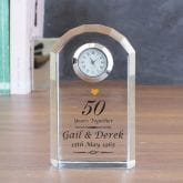 Thumbnail 1 - Personalised Golden Anniversary Clock