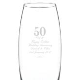 Thumbnail 3 - Personalised Golden Wedding Anniversary Vase