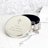 Thumbnail 3 - christening trinket box with rosary beads