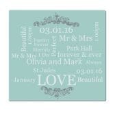 Thumbnail 3 - wedding day personalised glass chopping board