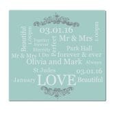 Thumbnail 3 - wedding day personalised glass chopping board