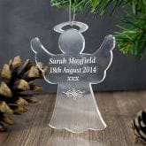 Thumbnail 1 - Personalised Acrylic Angel Christmas Decoration