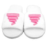 Thumbnail 2 - Personalised Pink Banner Ladies Slippers