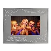 Thumbnail 2 - Personalised 21st Birthday Glass Diamante Photo Frame