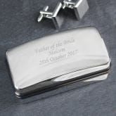 Thumbnail 8 - Chrome Personalised Cufflink Box