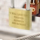 Thumbnail 1 - Any Message Personalised Padlock