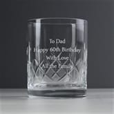 Thumbnail 2 - Personalised Crystal Whisky Tumbler- 60th Birthday Gift For Him | Thumb