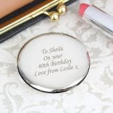 Thumbnail 1 - Personalised Round Compact Mirror