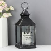 Thumbnail 1 - Personalised Rustic Black Lantern