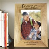 Thumbnail 3 - Personalised To the Moon and Back Wooden Photo Frame