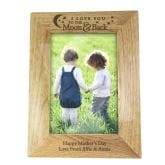 Thumbnail 2 - Personalised I Love You To The Moon And Back Mum Photo Frame