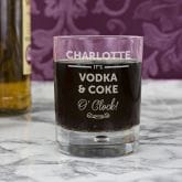 Thumbnail 2 - Personalised Its... O Clock Tumbler Glass for Mum