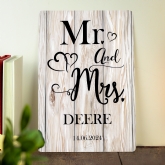 Thumbnail 3 - Personalised Mr & Mrs Metal Sign