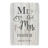 Thumbnail 3 - Personalised Mr & Mrs Metal Sign