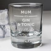 Thumbnail 1 - Personalised Its... O Clock Tumbler Glass for Mum