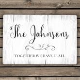 Thumbnail 2 - Personalised Rustic Metal Bride and Groom Sign