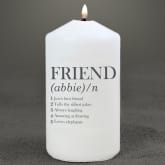 Thumbnail 1 - Personalised Dictionary Definition Friend Candle