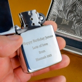 Thumbnail 2 - Personalised Tobacco Tin And Silver Lighter Set