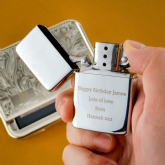 Thumbnail 8 - Personalised Tobacco Tin And Silver Lighter Set