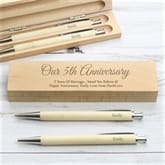 Thumbnail 6 - Personalised Wooden Pen and Pencil Box Set